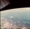 Вид с борта орбитальной космической станции 'САЛЮТ-6' (1977 г.)