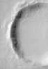 Канава в марсианском кратере
