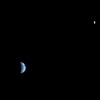 Земля и Луна. Вид с Марса